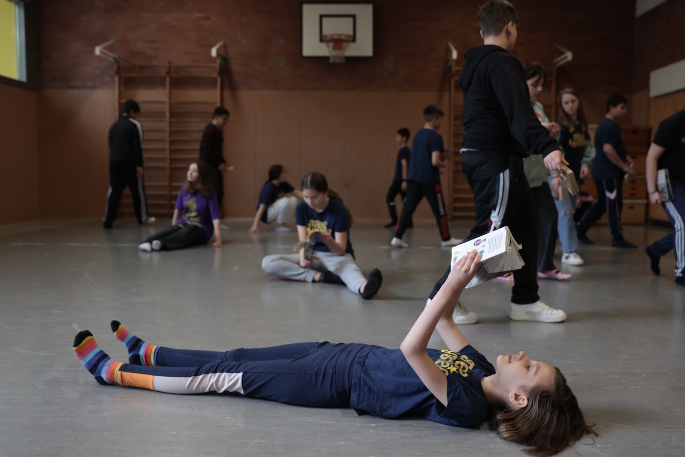 Proben Elisabeth-Lange-Schule 6d, Choreografin: Karin Sondermann©»Step by Step«/AnjaBeutler.de